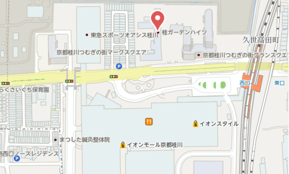 桂ガーデンハイツ　6階の地図