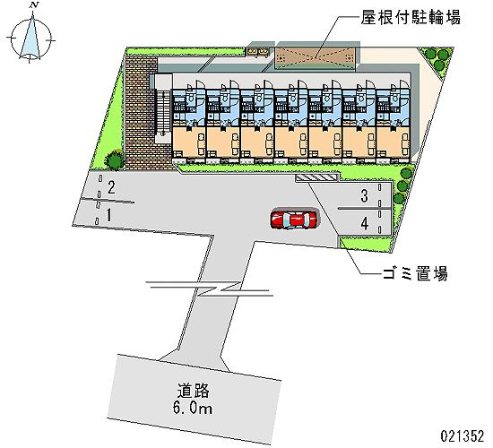 レオパレスカサデリベルタの区画図