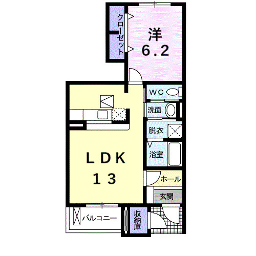 ハピネス　アイの間取り