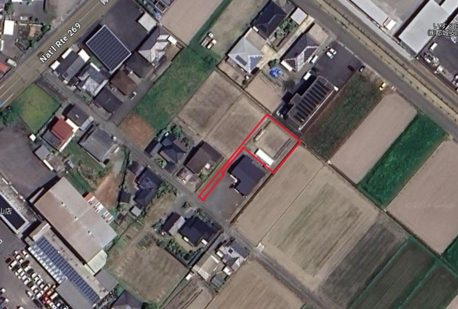 都城市神之山町の売地の外観