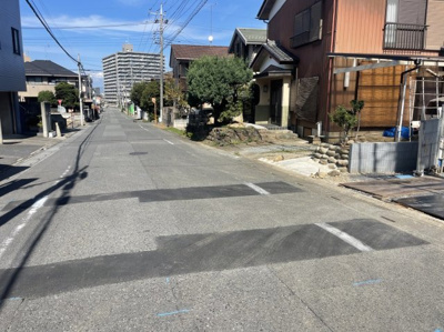 【前面道路含む現地写真】 | リーブルガーデン．Ｓ　深谷緑ケ丘第５　 | 現地前面道路（2023年10月13日）撮影