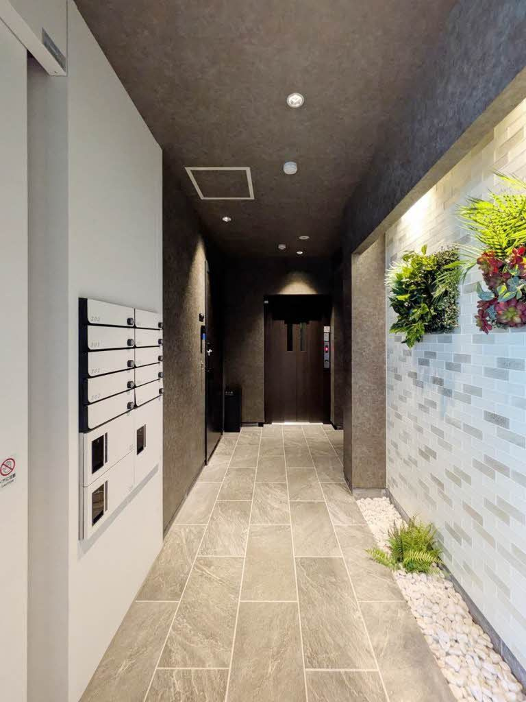 熊本市中央区大江６丁目の賃貸マンションのエントランス