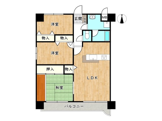 ライオンズマンション広畑正門通の間取り