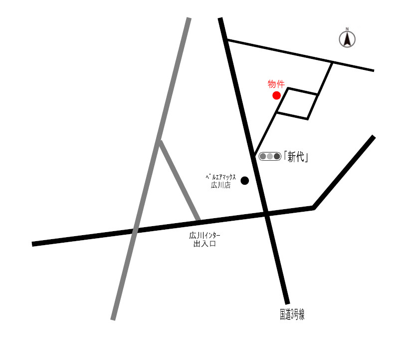 コーポＳＵＢＡＲＵの地図