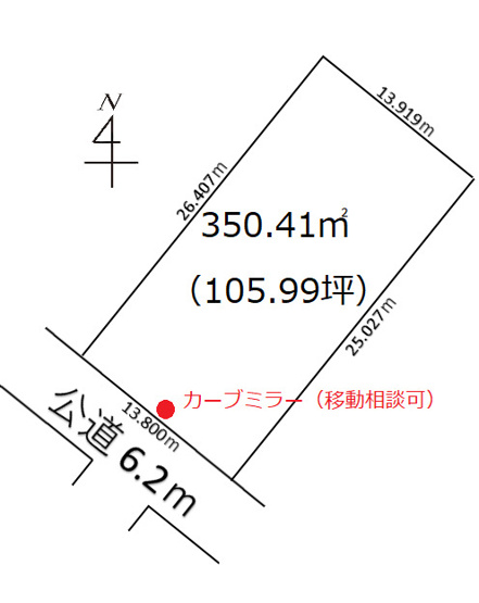 【土地図】 | 深谷市人見 450万 土地
