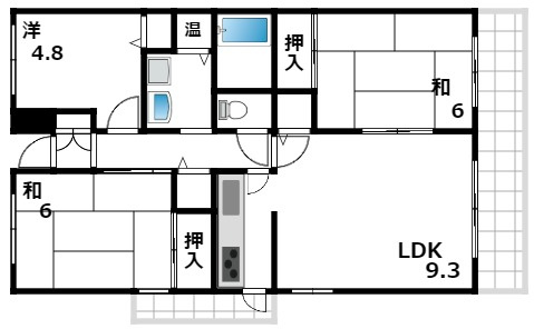 日興甲南スカイマンションの間取り