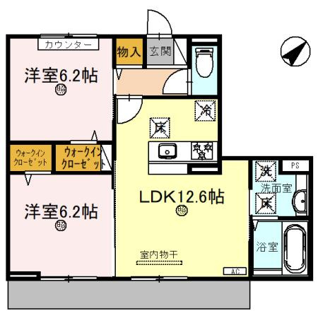 ラ　グリシーヌ青山の間取り