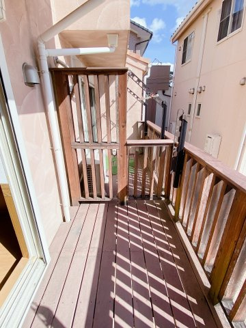 ハイドリーム花園のバルコニー