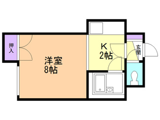 【間取り】 | ヒュース南郷１７　B棟