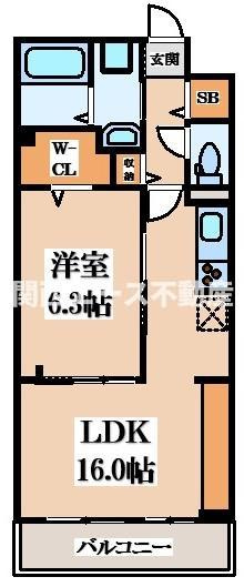【間取り】 | シャルモン深野west
