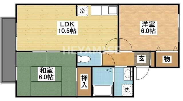 セジュール小野田の間取り