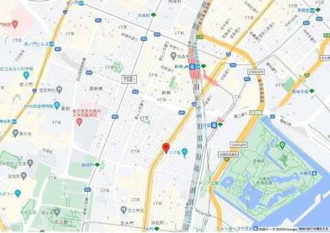 東新橋ビルの地図