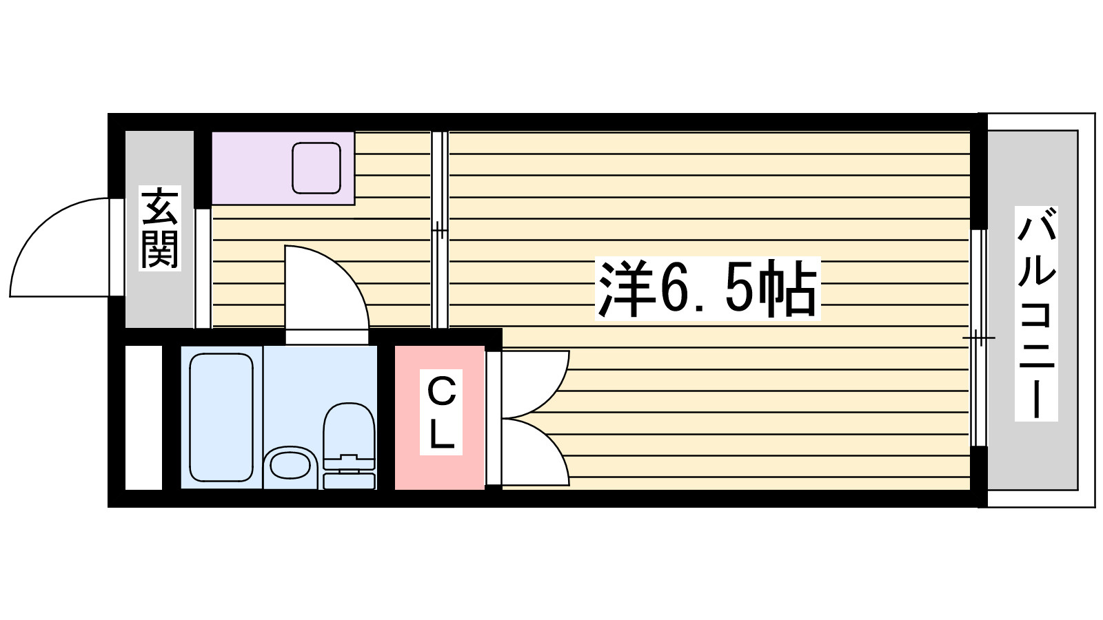 ハイツ神戸西の間取り