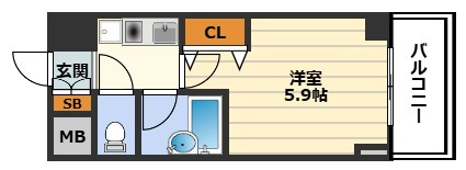 プレサンス天満の間取り