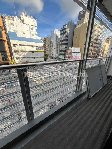 グラート梅田のバルコニー|陽当たり良好なバルコニーです