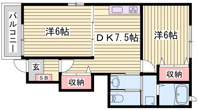アウローラＡの間取り