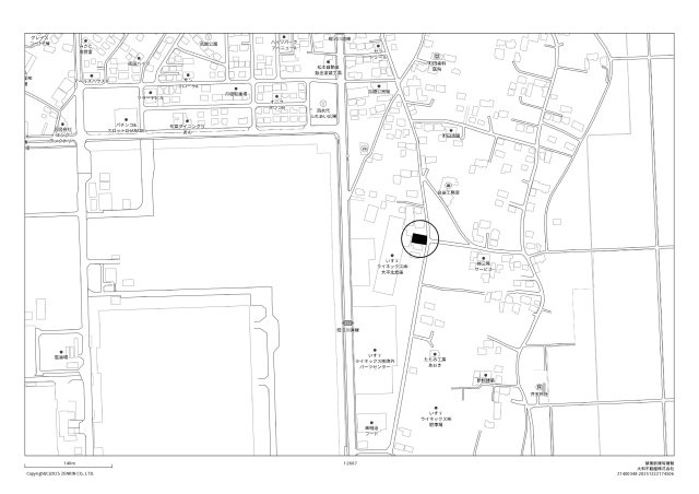 栃木市大平町西水代の地図