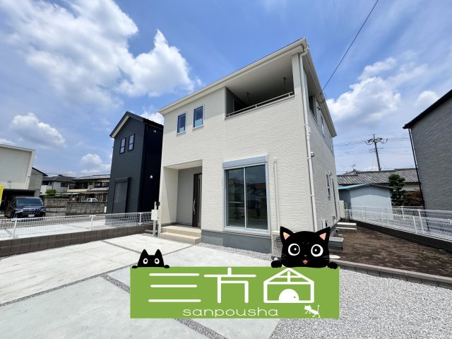 新築　高崎市下小鳥町第7　Livele Garden.S　2号棟の外観|現地写真　完成しました！ご内覧等、お気軽にお問合せください♪　							

