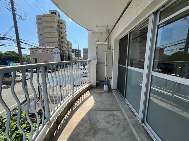 岡﨑コーポのバルコニー
