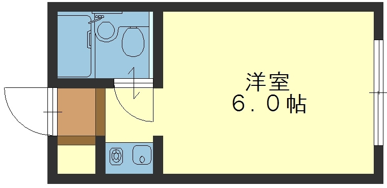 YOUハイム衣摺の間取り|※反転タイプになります