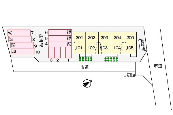 フランプレイスＣの区画図