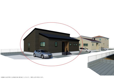 【外観パース】 | リーブルガーデン宇部市妻崎開作第二（9号棟） | 完成予想図です。