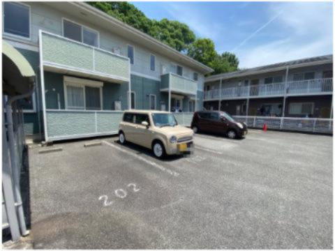 グリーンハイツA・B棟の駐車場