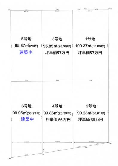 【区画図】 | 高知市一ツ橋町/6区画