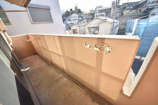 呉市溝路町の賃貸マンションのバルコニー