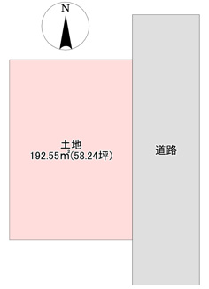 【土地図】 | 八幡１丁目　売土地