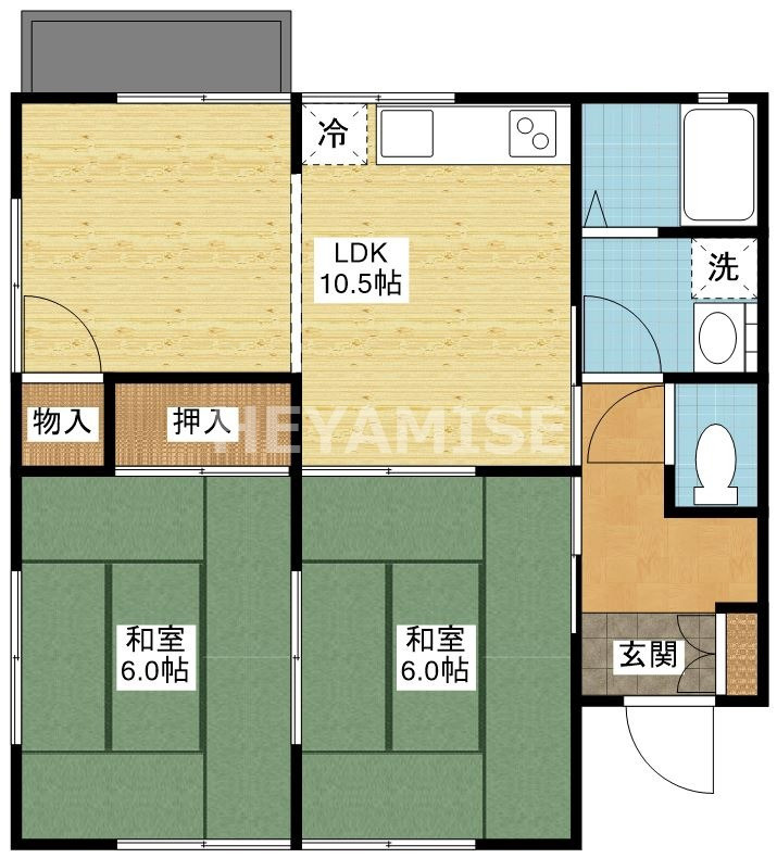 コーポ山下Ⅲの間取り