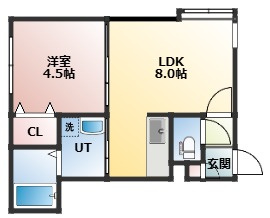 【間取り】 | アーバン・ハウスⅠ | 間取りです