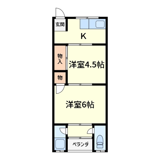 【間取り】 | コーポAMAパーク