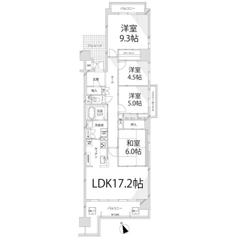 キャッスルコート飯田の間取り