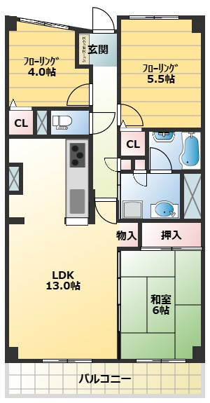 サンフィール大宮宮原の間取り