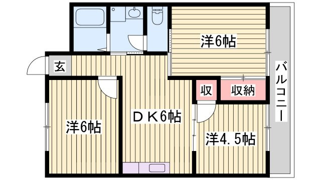 グリーンハイツ北平野の間取り