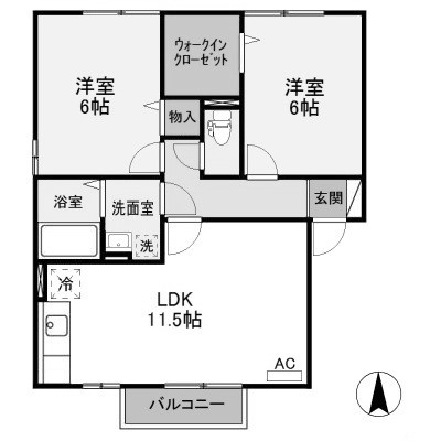【間取り】 | メゾンベールA