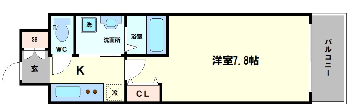 エイペックスみなとセントラルアベニューの間取り