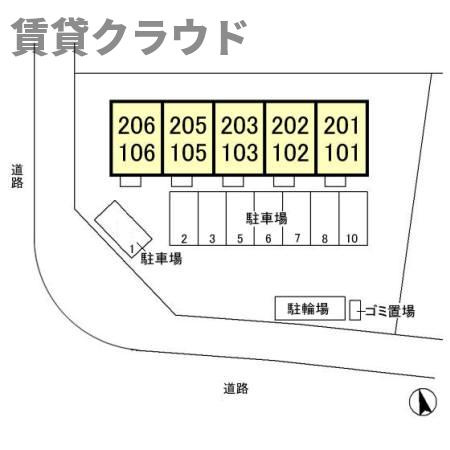 ルーチェおゆみ野の区画図