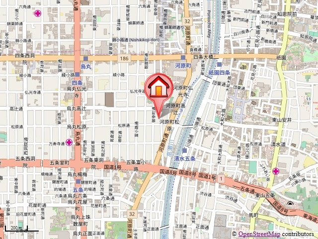 More河原町Ⅱ（モア河原町Ⅱ）の地図