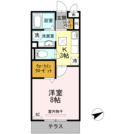 レジデンス桜　　刈谷市近郊の賃貸はクラスホーム刈谷店の間取り