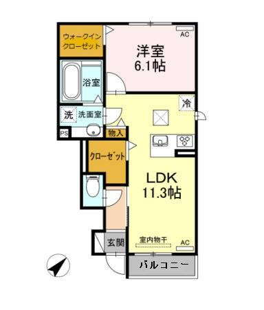 ルワンジュ Cの間取り