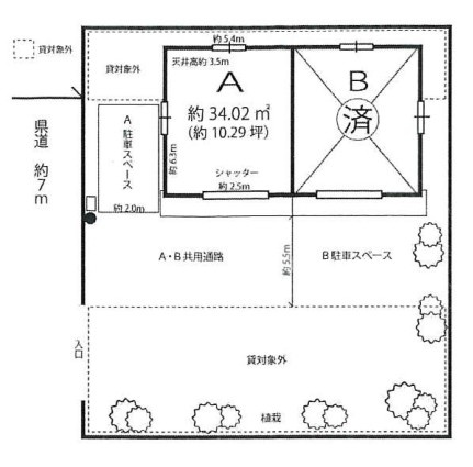 【間取り】 | 愛生町貸倉庫