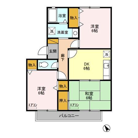 【間取り】 | エーデルハイムD