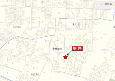 【地図】 | 鈴鹿市末広南1丁目《アイタウン 全17区画》 | 詳細Map