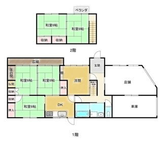 【間取り】 | 樋脇町市比野　中古戸建