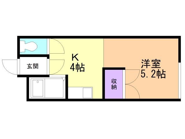 コーポ室本の間取り