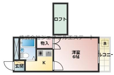 レオパレス寝屋川第5の間取り