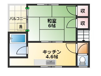 和庄Mアパートの間取り
