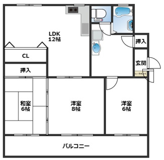 【間取り】 | ひよどり台3団地20号棟